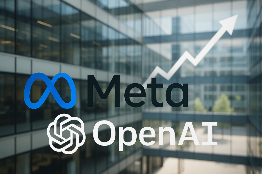 Tensiones entre Meta y OpenAI. Imagen generada por IA