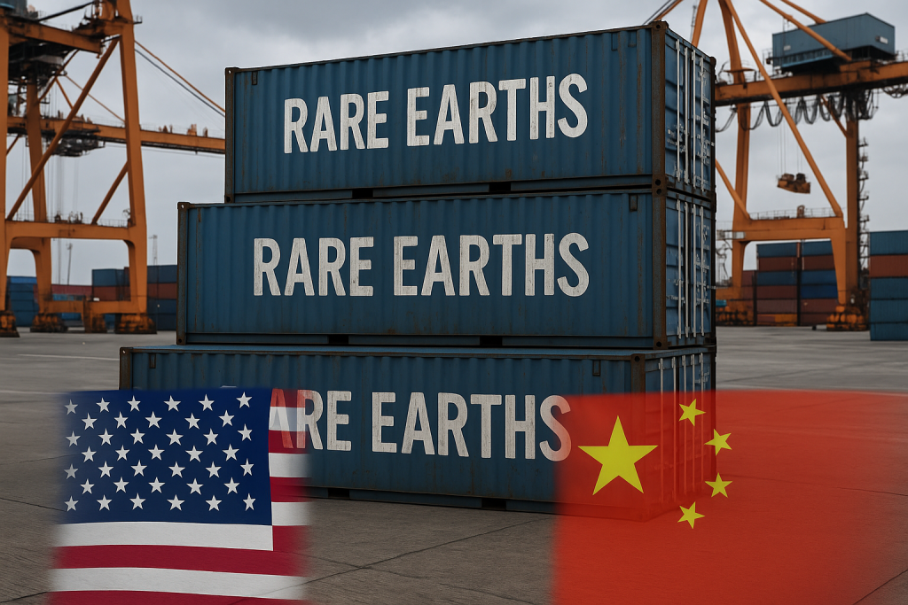 Tregua tensa entre China y EE.UU. sin tratado para las tierras raras. Imagen generada por IA
