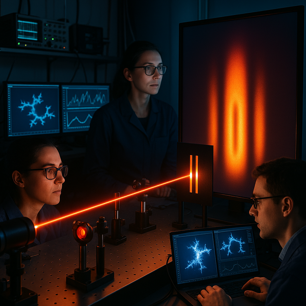Representación artística del experimento generada por IA