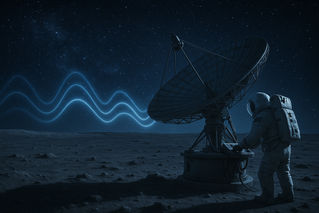 Un radiotelescopio lunar capta las ondas de radio más antiguas del cosmos: el eco invisible de la materia oscura