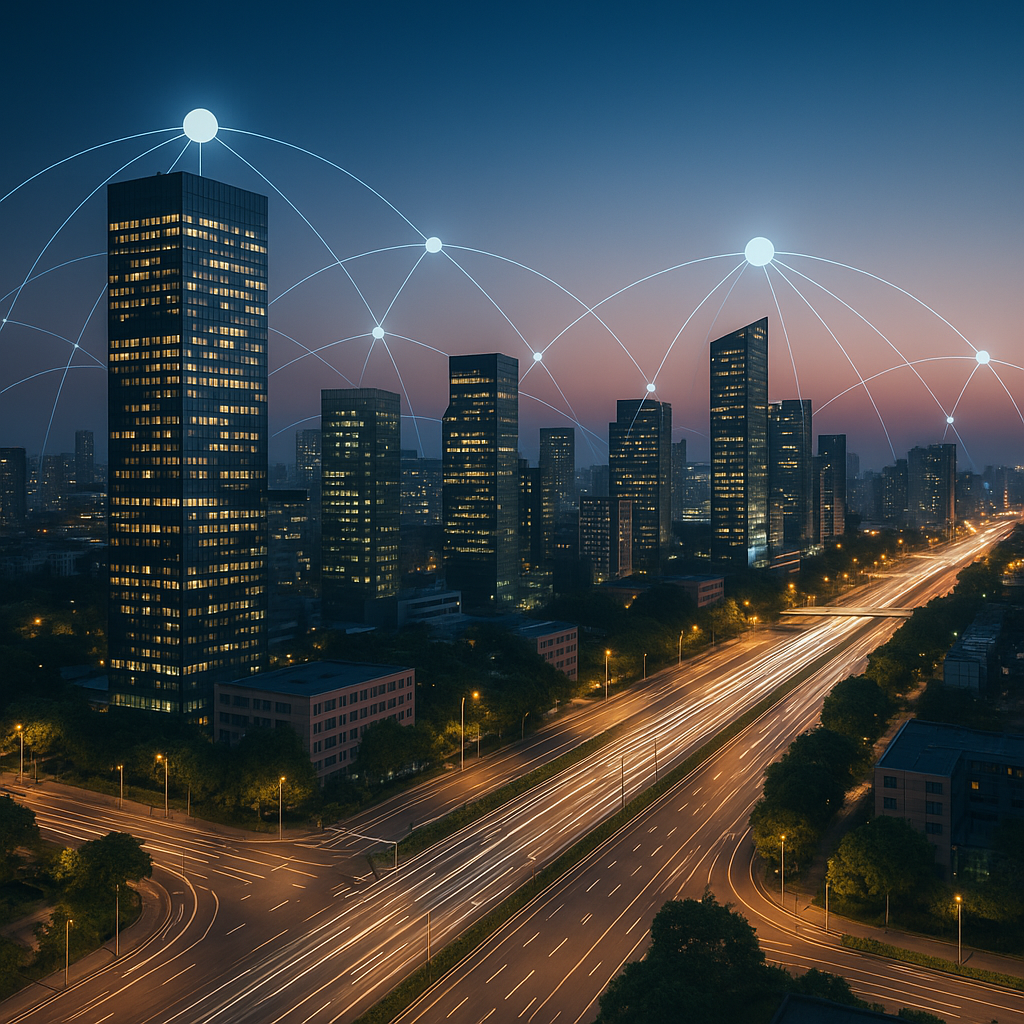 La ciudad del futuro aprende de sí misma: cada luz, cada dato, cada decisión laten al unísono