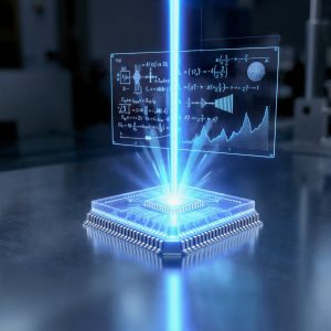 Un haz de luz ejecuta operaciones tensoriales de IA en chip fotónico