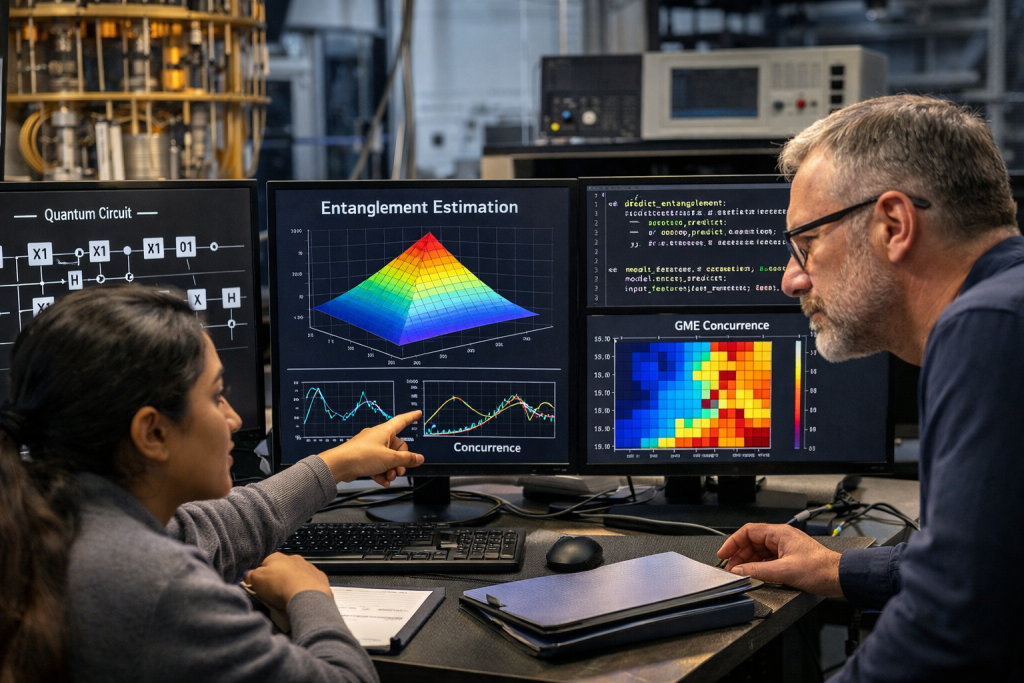 Investigadores analizan el entrelazamiento cuántico mediante modelos de inteligencia artificial a partir de mediciones parciales, sin reconstruir el estado completo del sistema