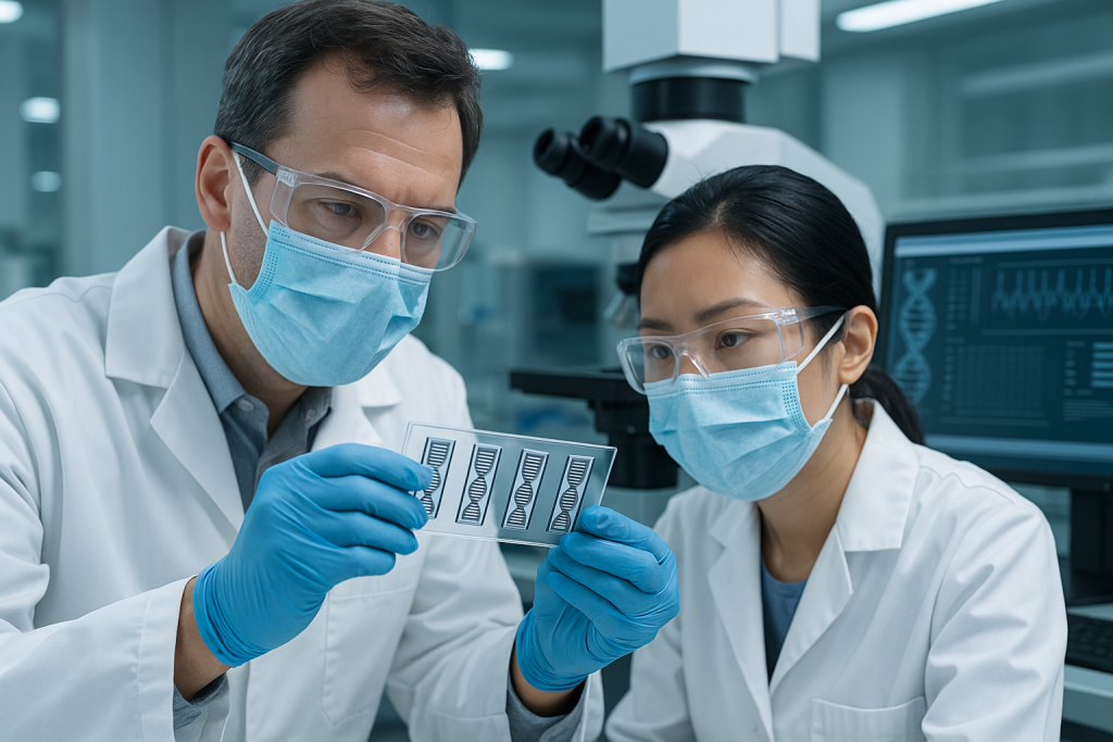 Investigadores analizan un prototipo de “cinta de ADN”, un soporte experimental que aspira a preservar datos digitales durante siglos