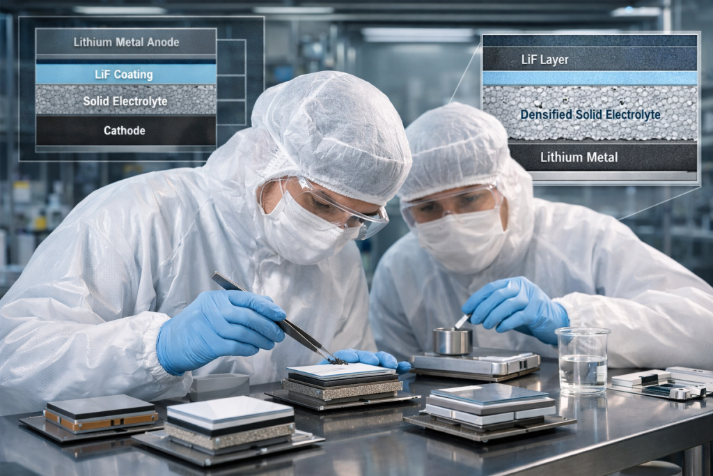 Ingeniería de precisión en sala blanca: pequeñas capas, grandes avances hacia baterías de estado sólido más seguras y duraderas