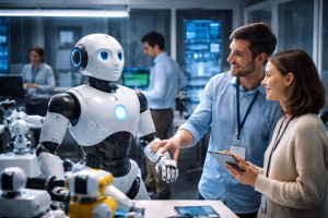 Investigadores prueban la interacción directa entre personas y un robot social en un laboratorio público español, donde el control humano y la ética se sitúan en el centro del diseño de la inteligencia artificial