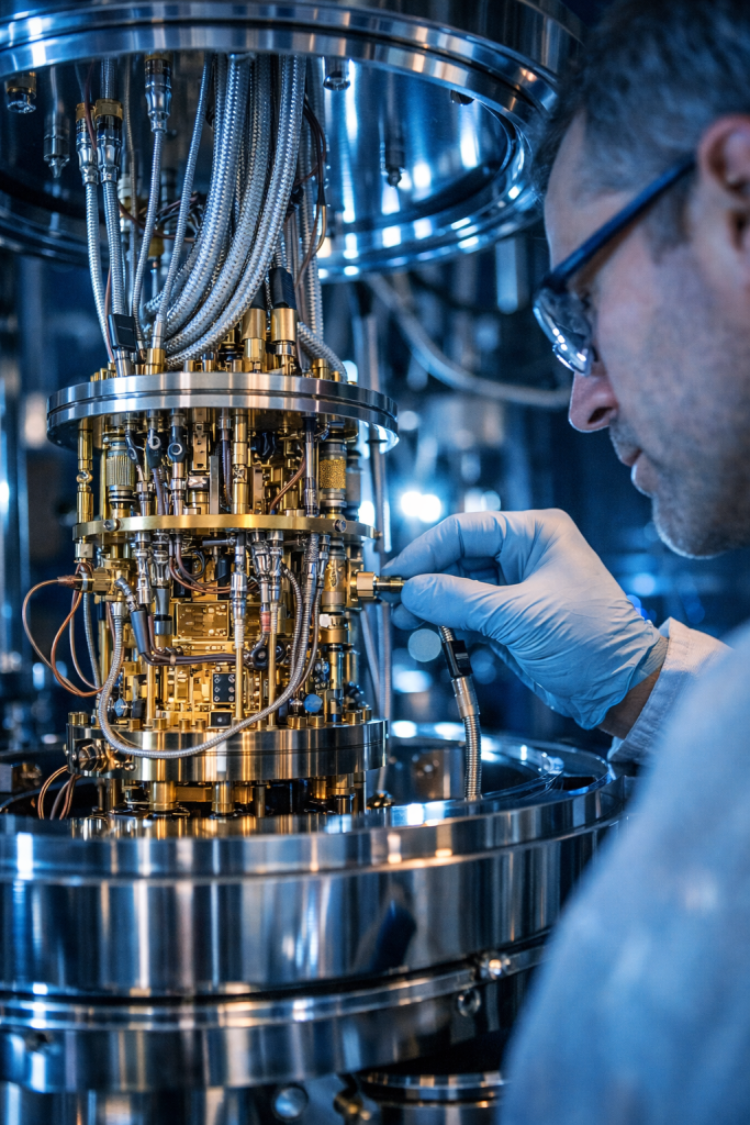 Entre cables criogénicos y silencio cuántico, la estabilidad empieza a dejar huella