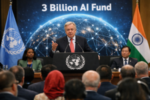 Guterres llama a un fondo global de 3.000 millones para que la inteligencia artificial deje de ser privilegio de unos pocos y se convierta en infraestructura compartida de la humanidad