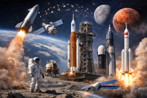 La nueva carrera espacial ya no se decide por quién despega primero, sino por quién logra convertir el espacio en infraestructura sostenible