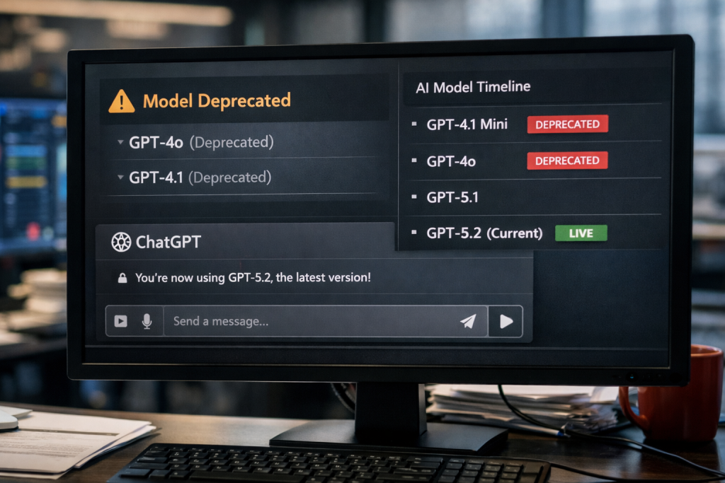 El instante en que una generación de IA se apaga para dejar paso a la siguiente