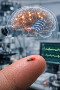 Un implante casi invisible convierte la luz en lenguaje neuronal