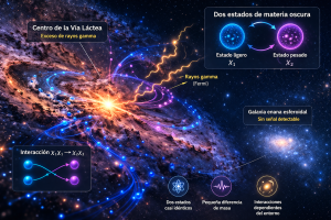 Dos estados invisibles podrían estar moldeando las señales más energéticas del centro galáctico