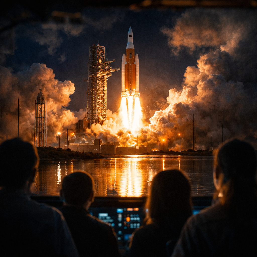 El regreso humano al entorno lunar comienza con una llama que vuelve a encender la historia